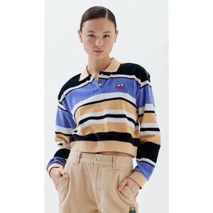 Urban Outfitters-Obey-Striped Polo Top -Size Small